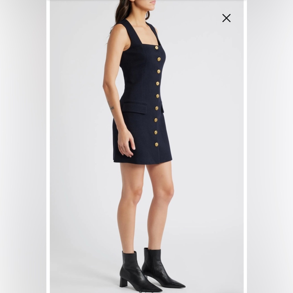 Rag & Bone Black Sleeveless Dress Mariana Sleeveless Textured Minidress - Picture 2 of 7